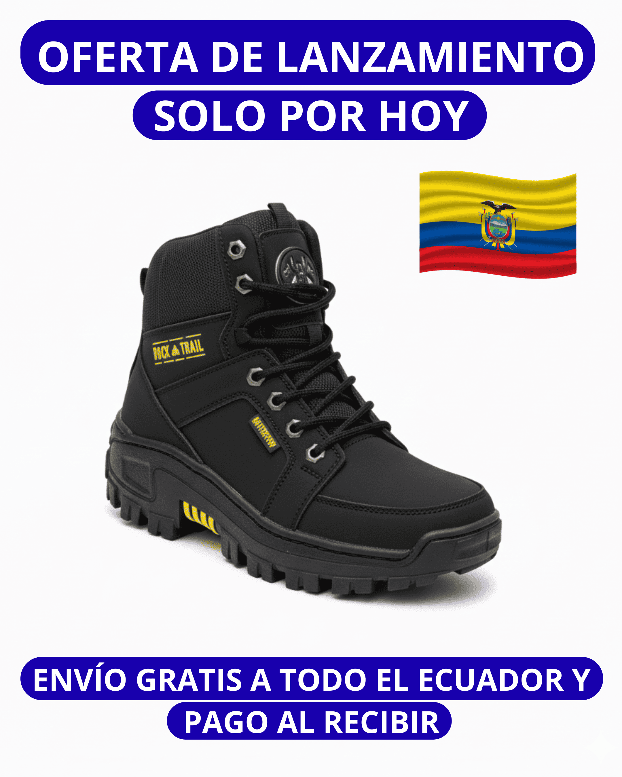 (BOTA ROCK TRAIL EN OFERTA DE LANZAMIENTO SOLO POR HOY) Resistencia, estilo y comodidad en cada paso